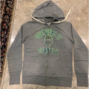 TOUCH BY ALISSA MILANO Seattle Sounders FC Hooded Zip-Up Sweatshirt S